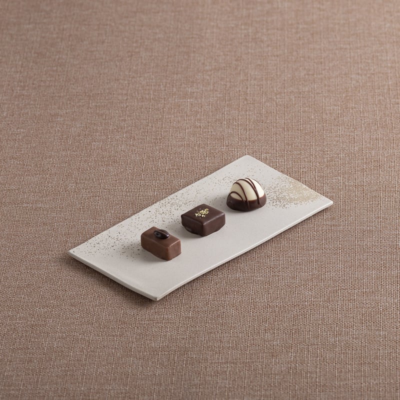 長角プレート 200 白貝 | 佳窯