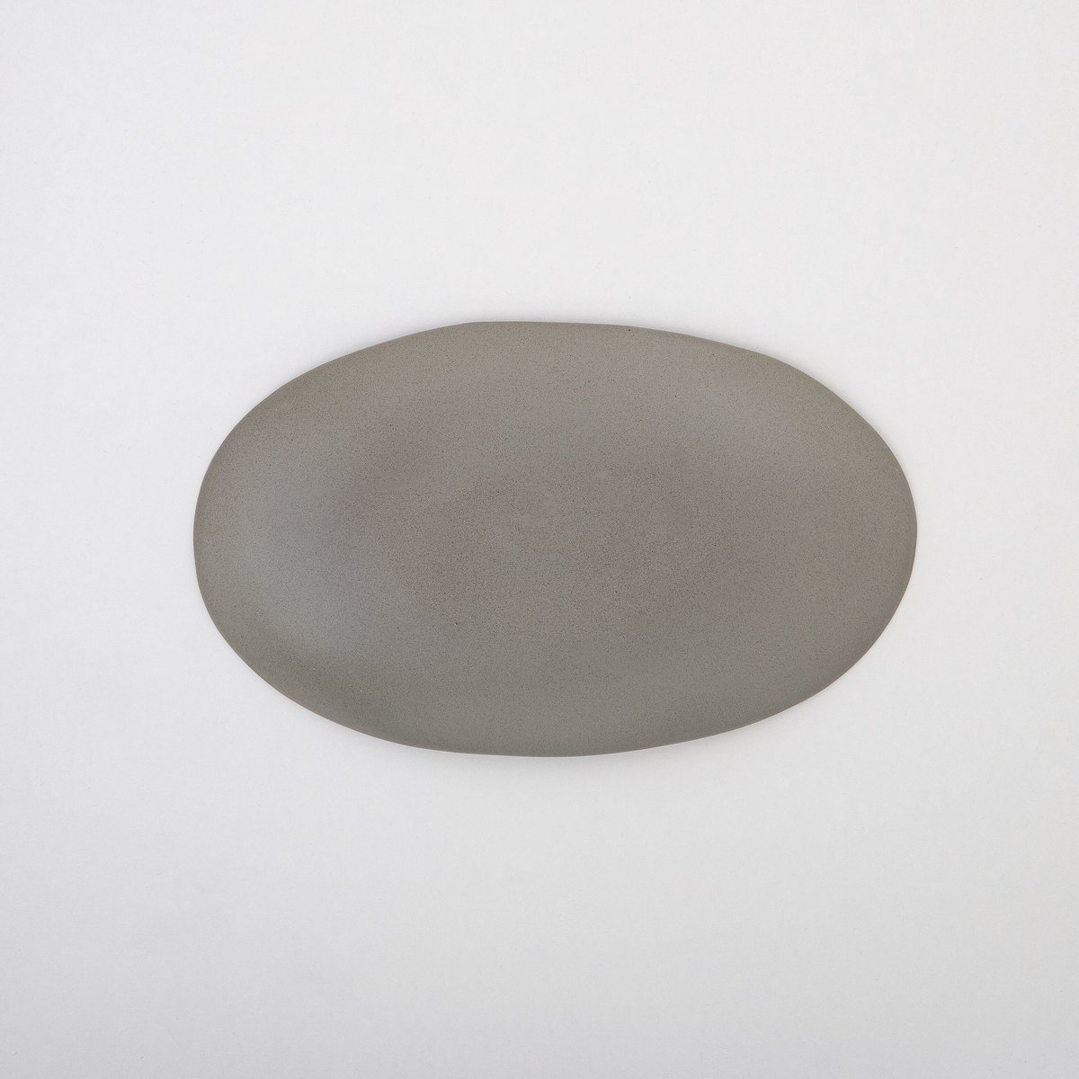 長楕円皿 グレー貝 | 佳窯