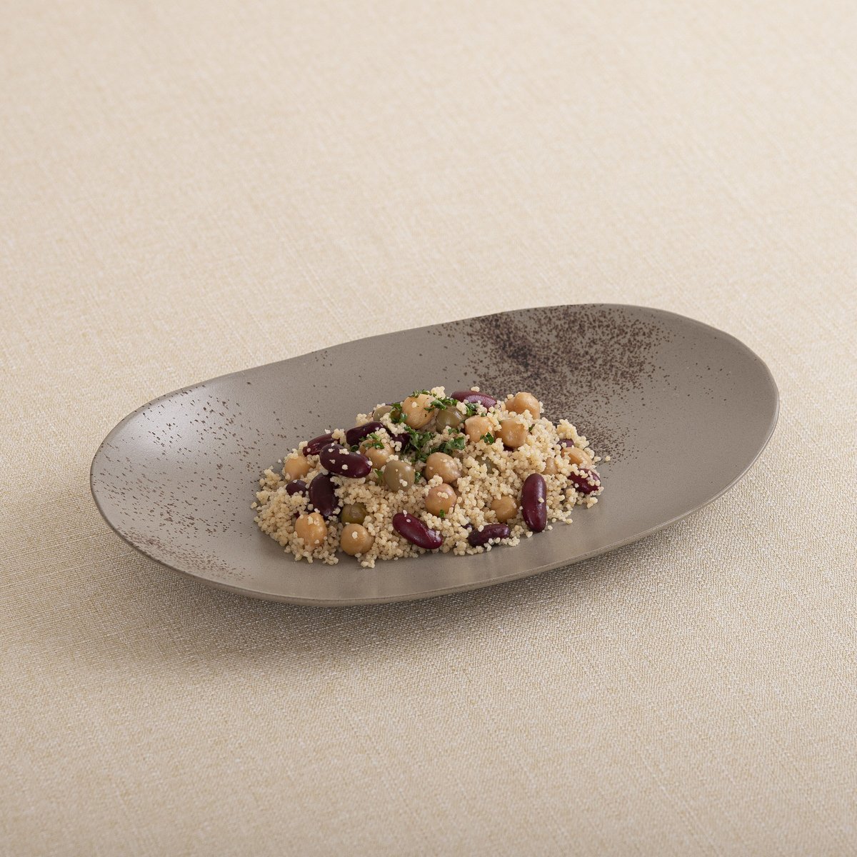 佳山　楕円 長楕円皿 グレー貝 | 佳窯