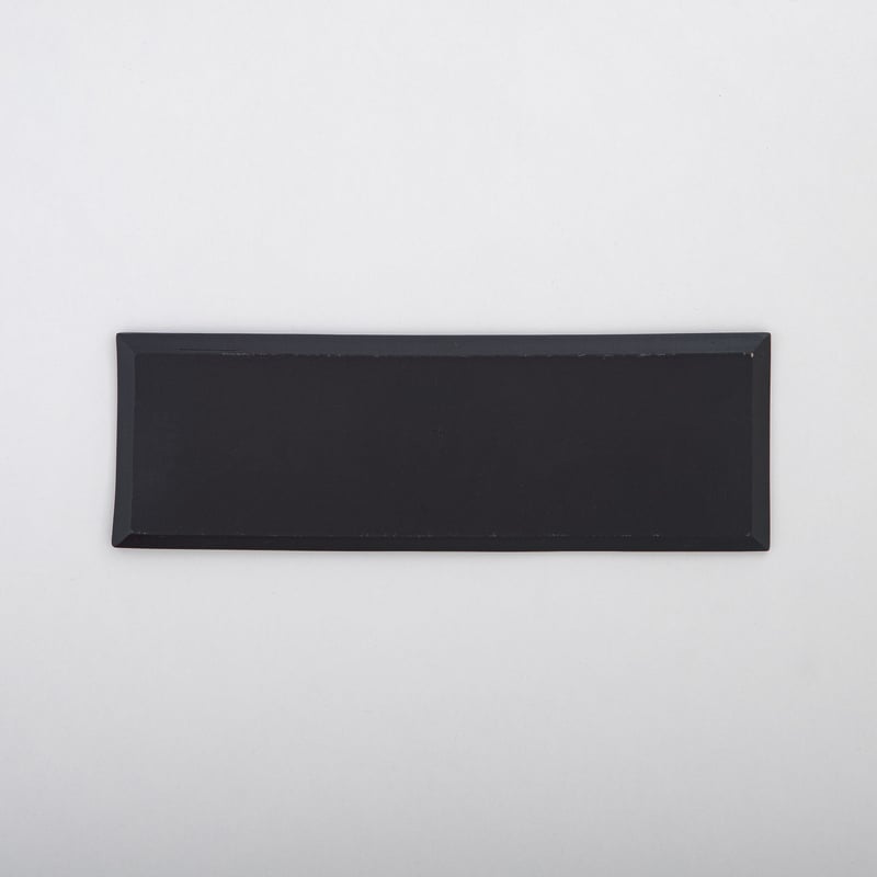 長角プレート 300 黒貝 | 佳窯