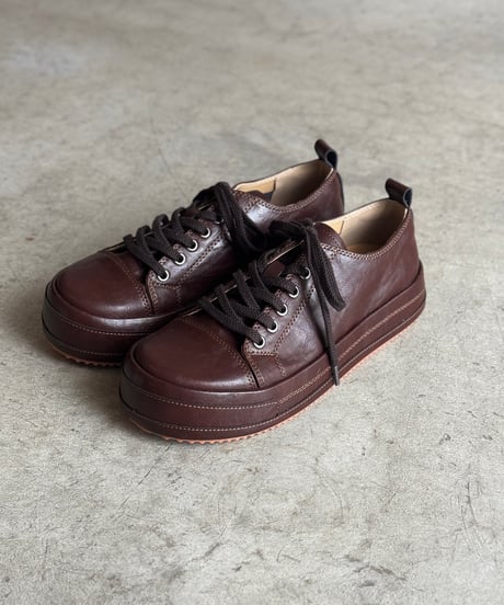 PLATFORMS LEATHER SNEAKER/3color