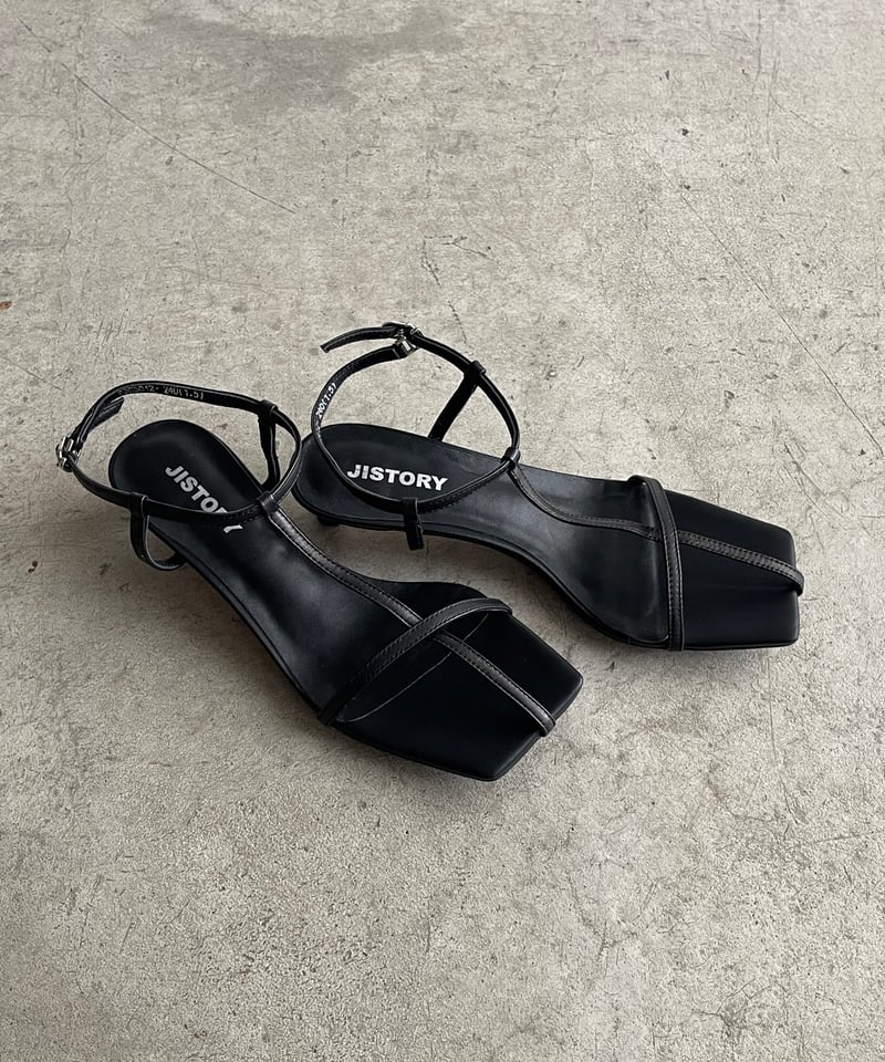ANKLE STRAP SANDALS / 2color | JISTORY