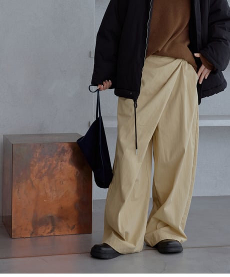SUEDE DRAWSTRING SHOULDER BAG
