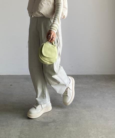 PLATFORM LEATHER COURT SNEAKER/2color