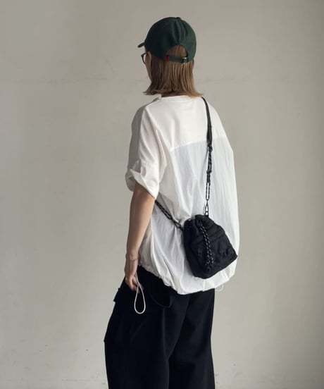 QUILTING PARACORD SHOULDER BAG / 2color