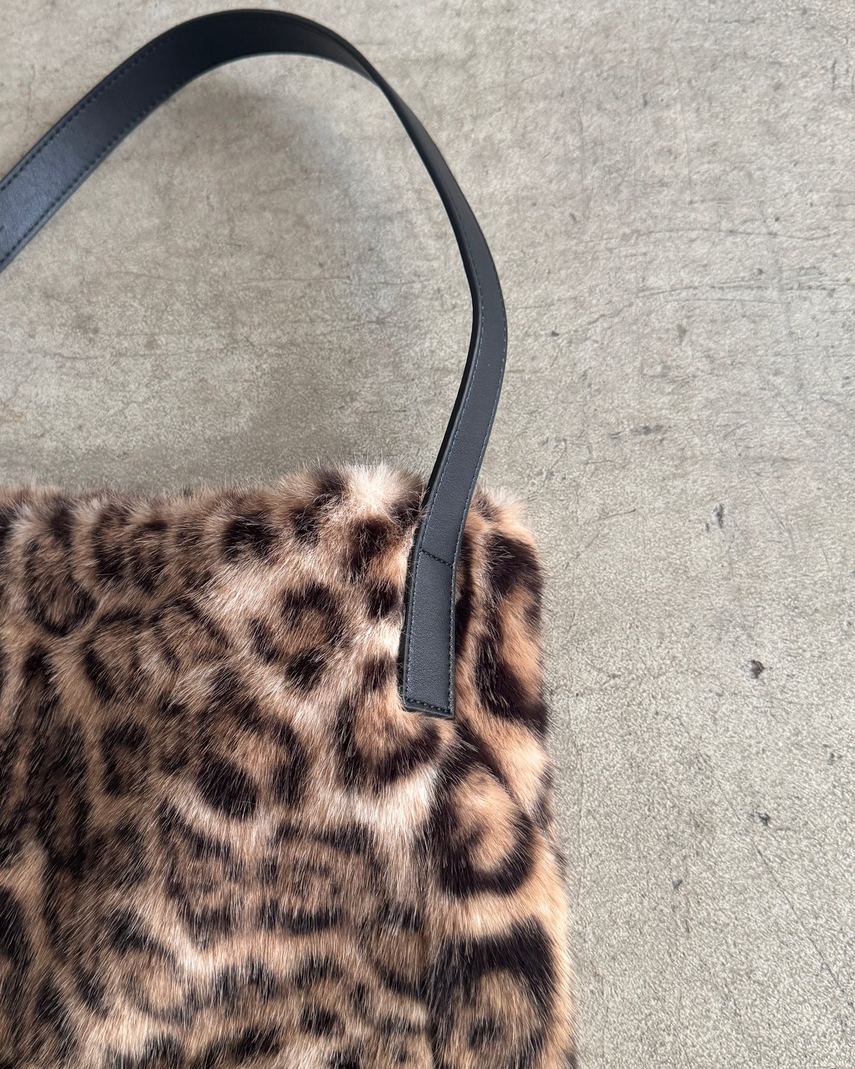 ECO FUR LEOPARD BAG | JISTORY