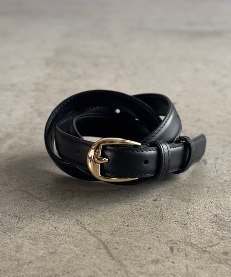 SLIM LEATHER  BELT / 2color