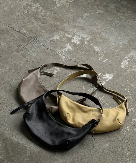 LEATHER SHOULDER BAG / 3color
