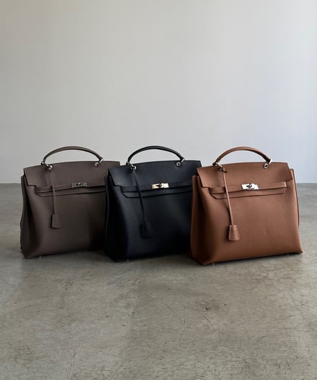 SQUARE BELT HANDLE BAG / 3color　＜送料無料＞