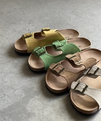 DOUBLE BELT SUEDE SANDALS / 4color