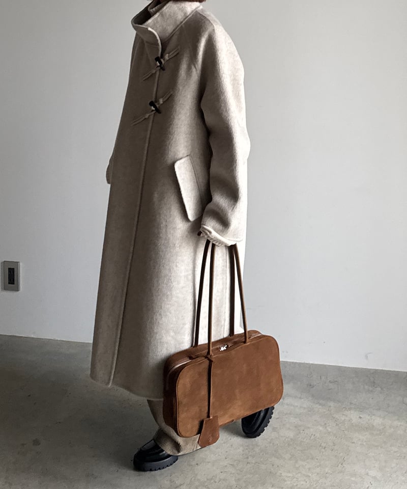 SUEDE SHOULDER BOSTON BAG | JISTORY