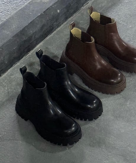 SIDE GORE BOOTS / 2color