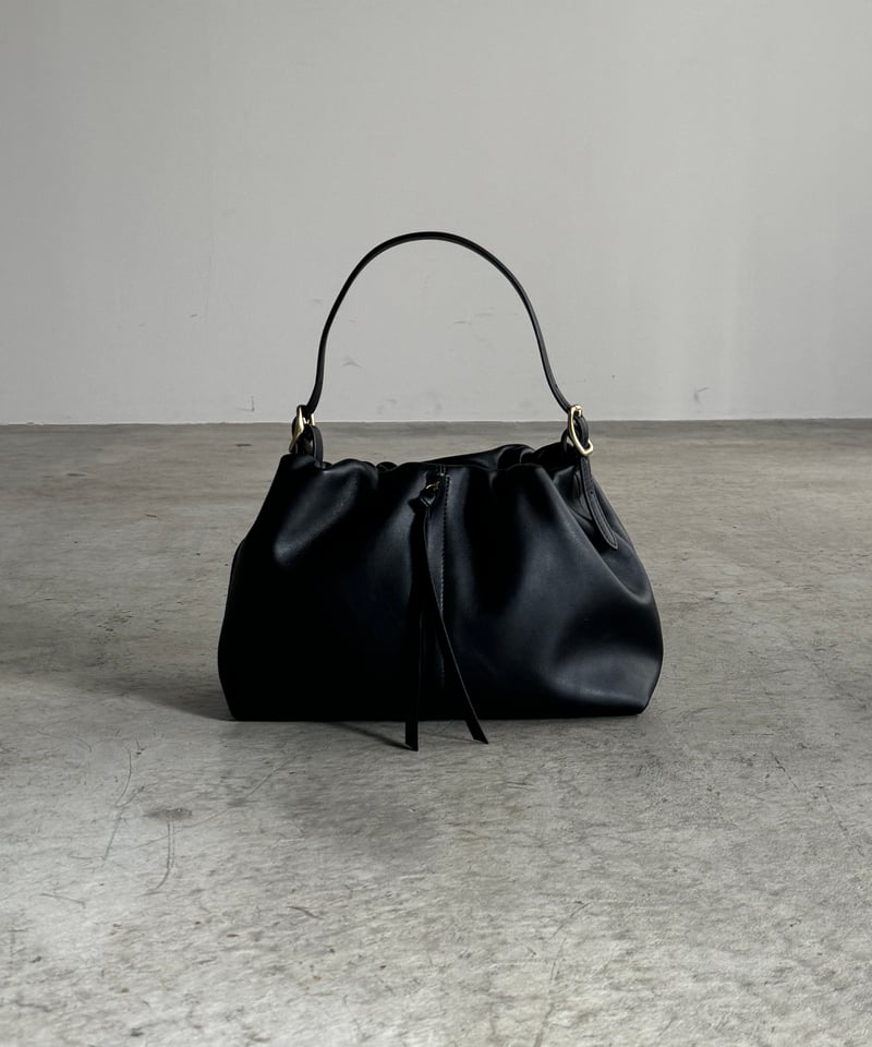 2WAY SOFT LEATHER ROUND BAG | JISTORY