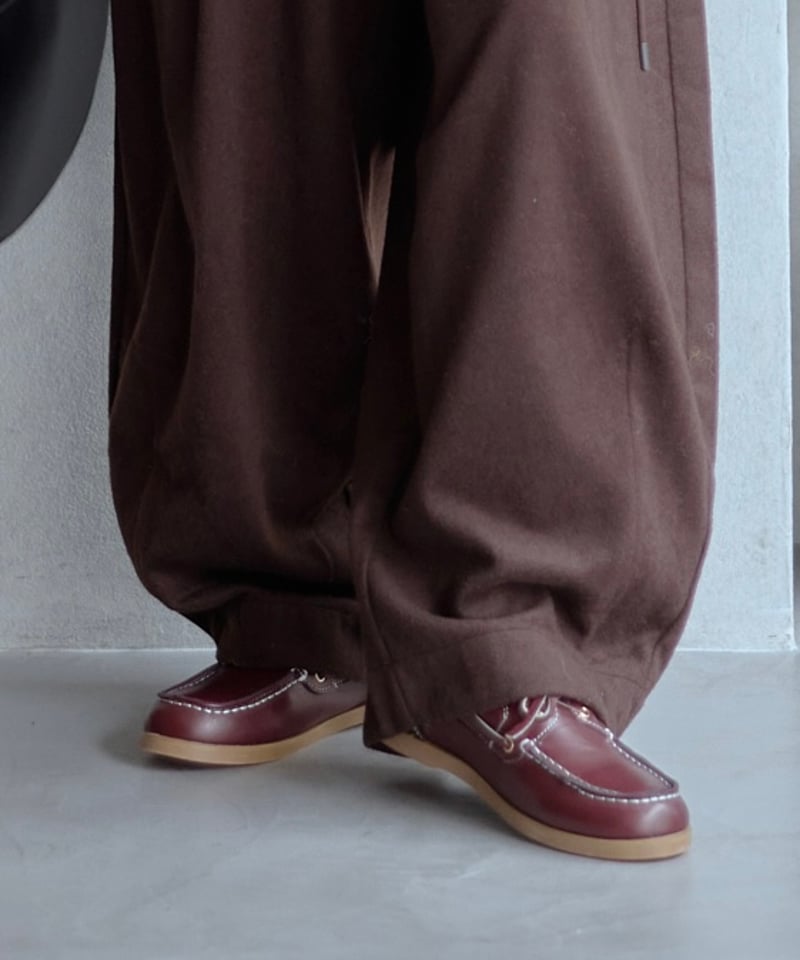 LEATHER LACE DECK SHOES | JISTORY