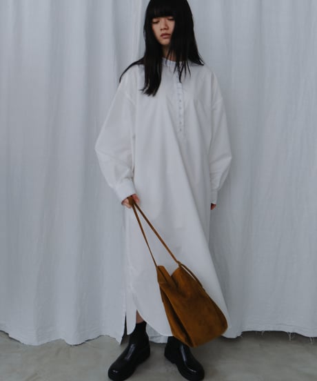 SUEDE DRAWSTRING SHOULDER BAG