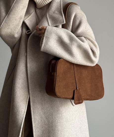 SUEDE SHOULDER BOSTON BAG