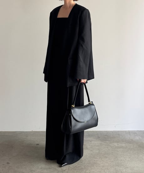 GRAIN LEATHER FLAP BAG / 2color