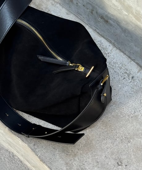 2WAY SUEDE SQUARE BAG