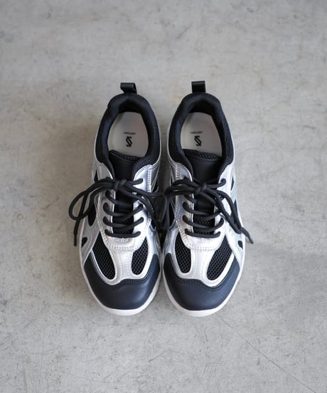 MESH JAGGED SOLE SNEAKERS / 2color