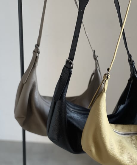 LEATHER SHOULDER BAG / 3color