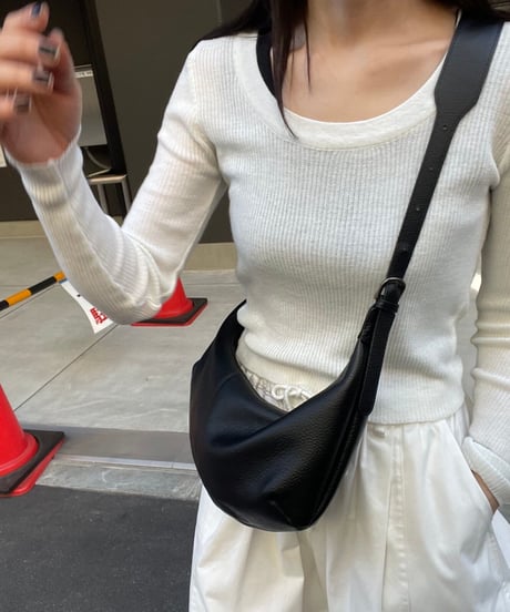 LEATHER SHOULDER BAG / 3color