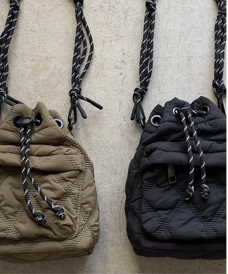 QUILTING PARACORD SHOULDER BAG / 2color