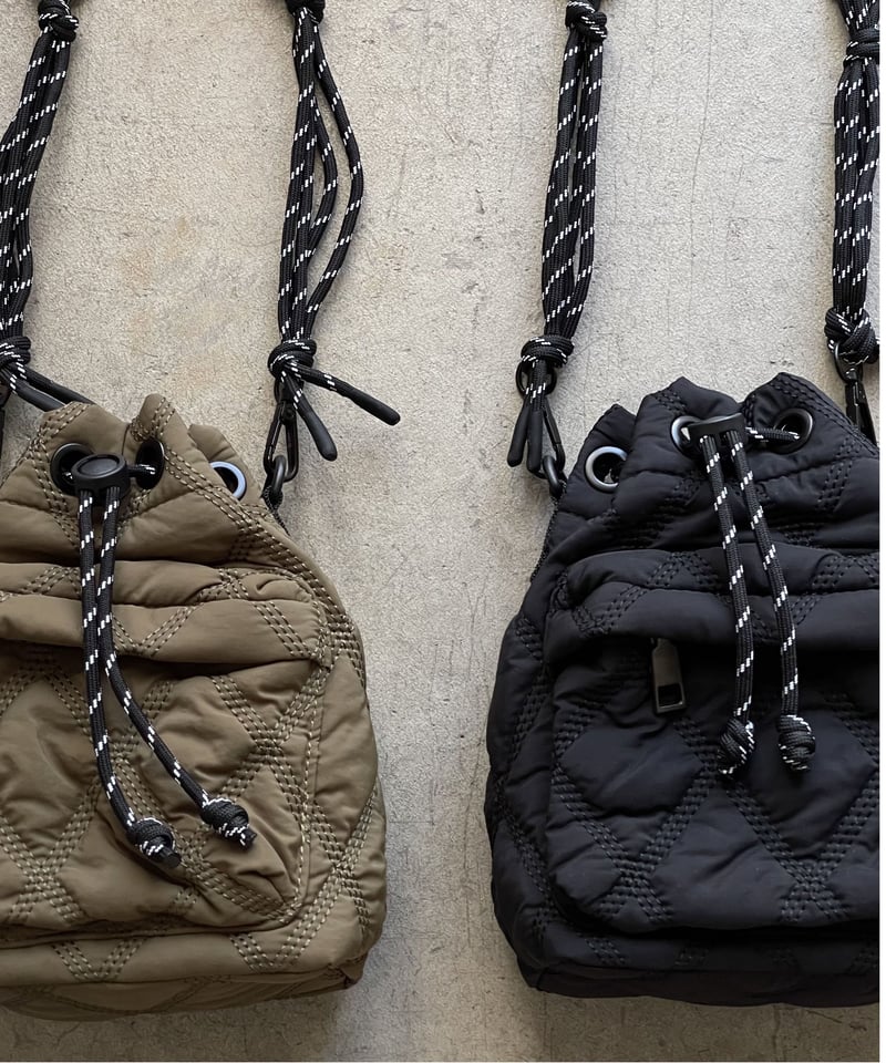 QUILTING PARACORD SHOULDER BAG / 2color | JISTORY