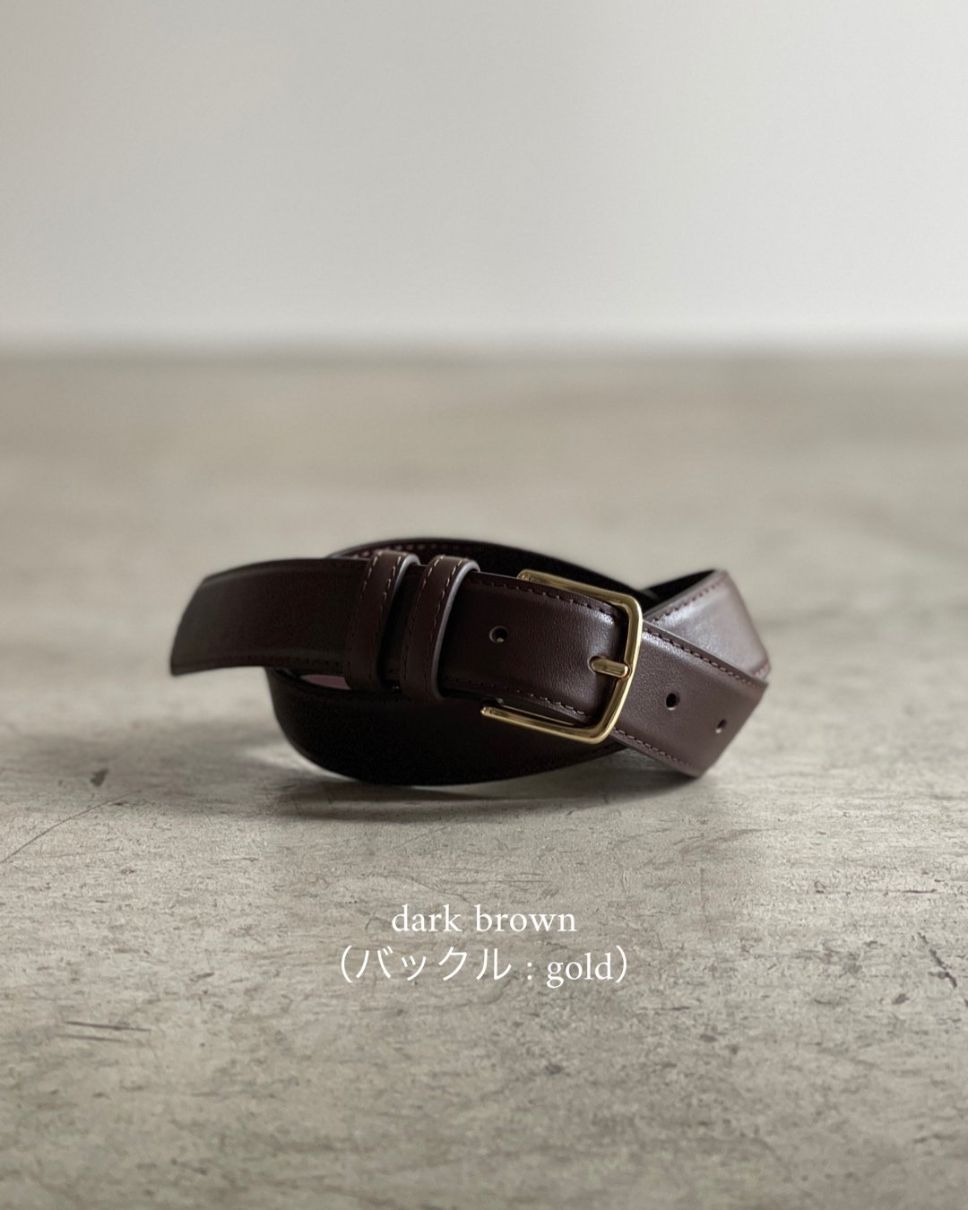 LEATHER BELT / 4color | JISTORY