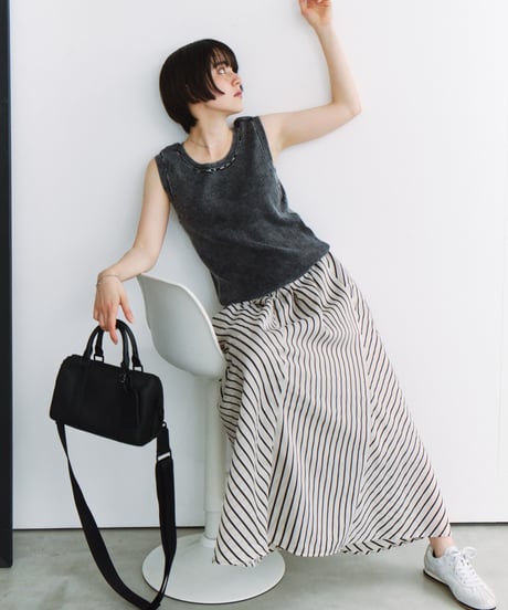 2WAY LEATHER MIDDLE BOSTON BAG