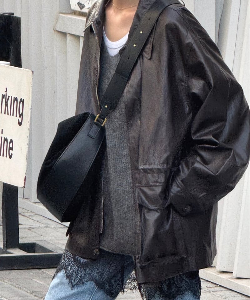 2WAY SUEDE SQUARE BAG | JISTORY