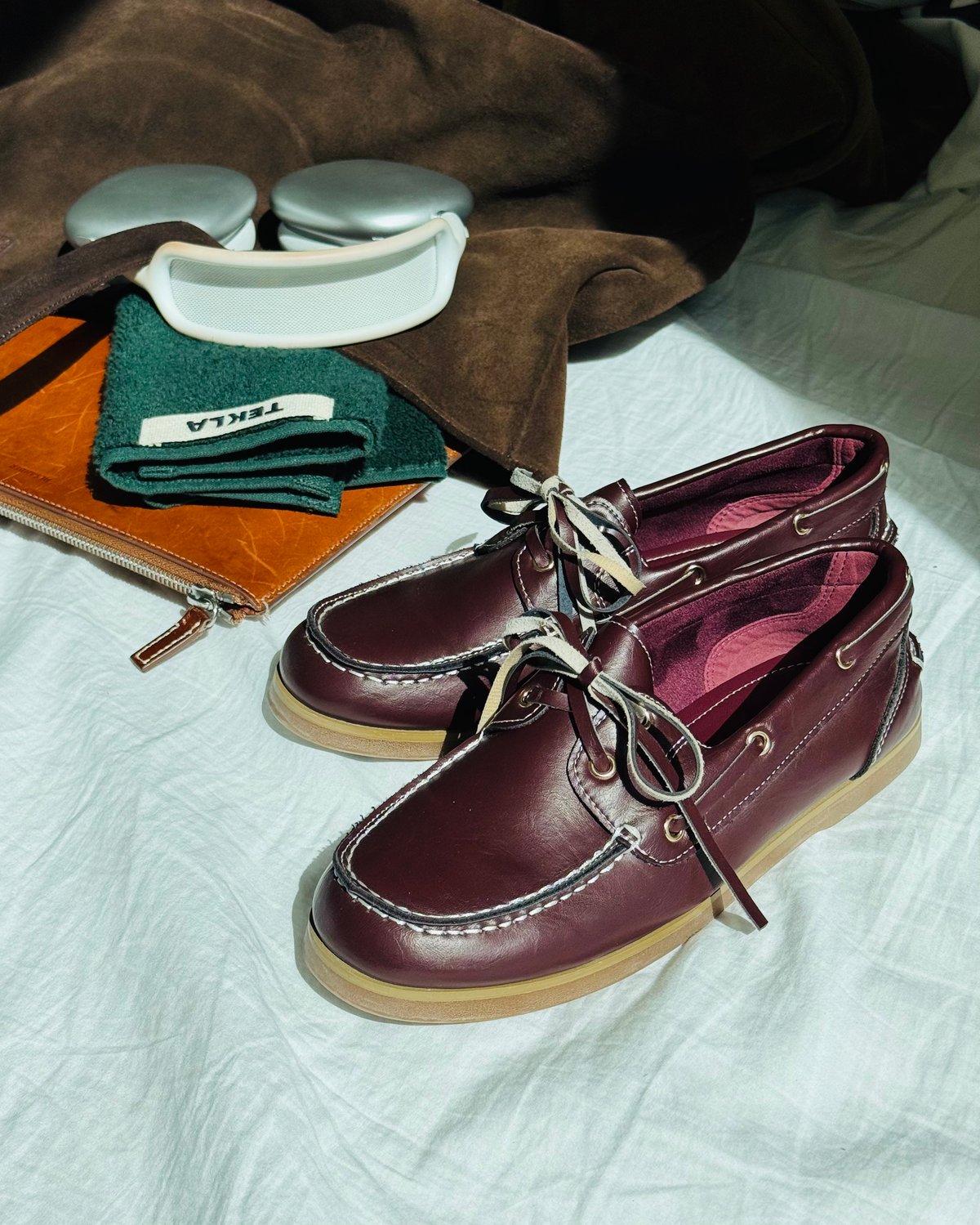 レザー デッキシューズ エーグル AIGLE トランスミッション レザーデッキシューズ （ブラウン