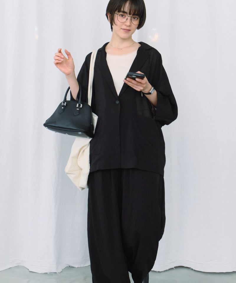 LEATHER MINI BOSTON BAG | JISTORY