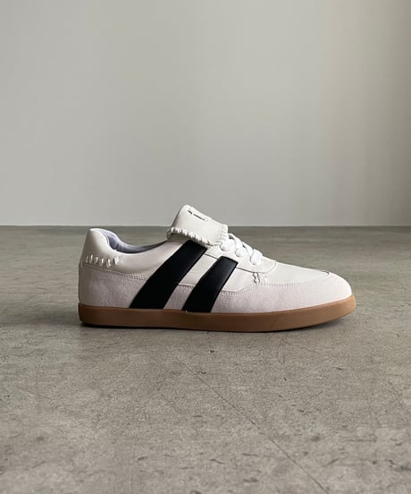FLIP TONGUE LEATHER SNEAKERS / 2color