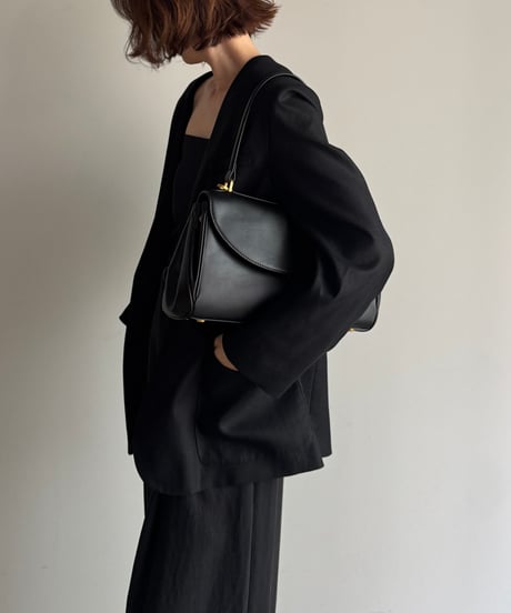 GRAIN LEATHER FLAP BAG / 2color