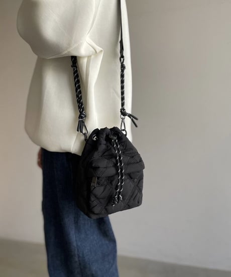 QUILTING PARACORD SHOULDER BAG / 2color
