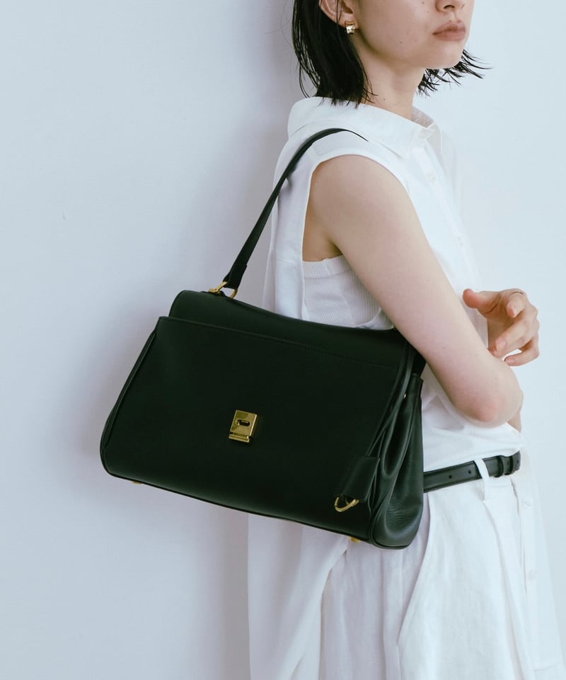 GRAIN LEATHER FLAP BAG / 2color | JISTORY