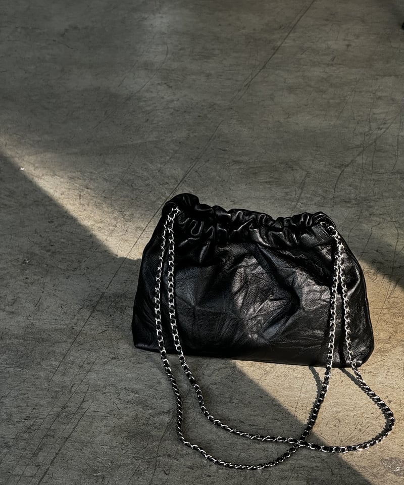 CHAIN SHOULDER WRINKLE BAG | JISTORY CHAIN SHOULDER WRINKLE BAG | JISTORY