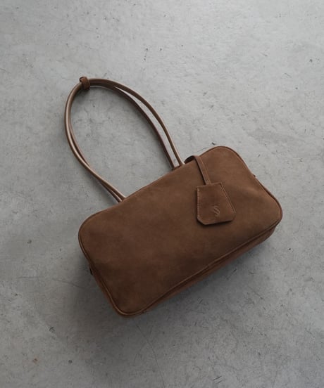 SUEDE SHOULDER BOSTON BAG