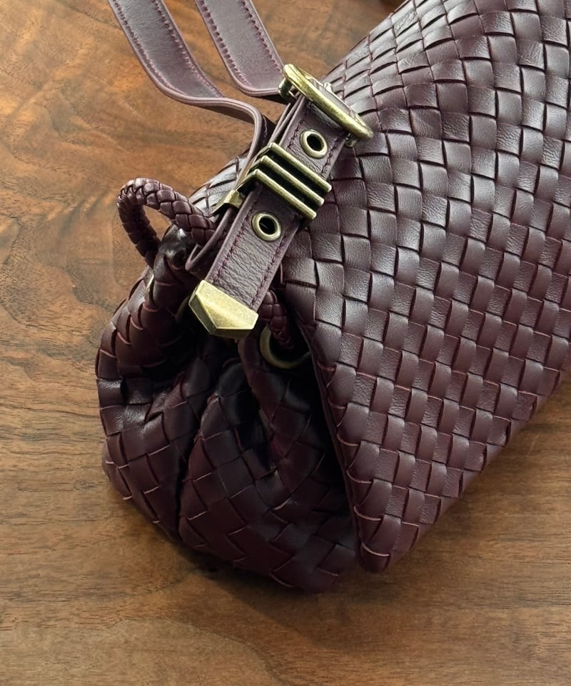 2WAY MINI LEATHER MESH BAG / 3color | JISTORY