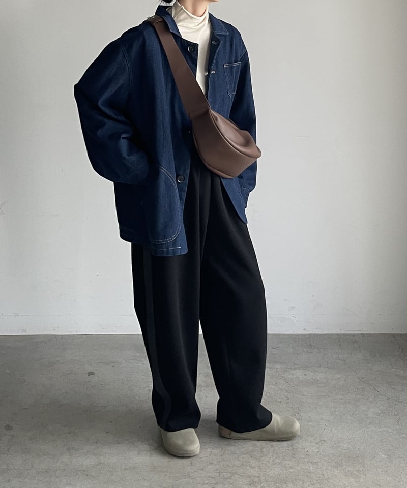 SOFT LEATHER HALF MOON BAG / 2color | JISTORY