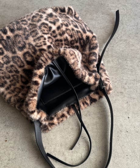ECO FUR LEOPARD BAG