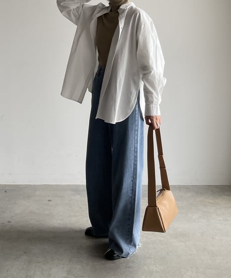 LEATHER ONE SHOULDER BAG/2color