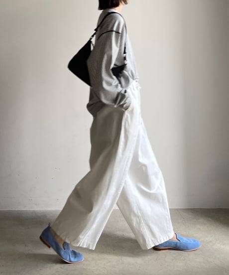 SUEDE LEATHER VAMP LOAFERS / 4color