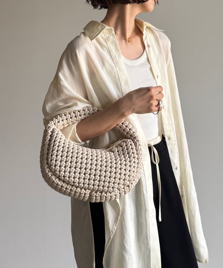 WEAVE HANDLE BAG / 2color
