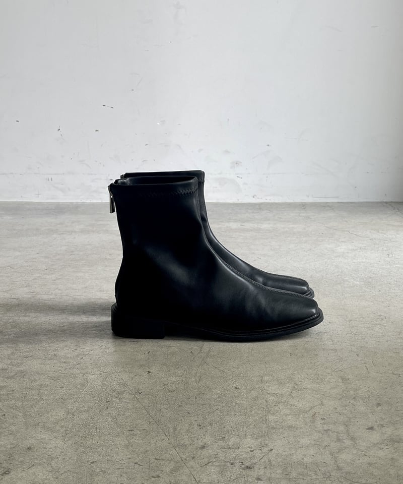 CENTER STITCH SQUARE TOE BOOTS | JISTORY CENTER STITCH SQUARE TOE BOOTS | JISTORY