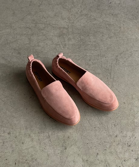 SUEDE LEATHER VAMP LOAFERS / 4color