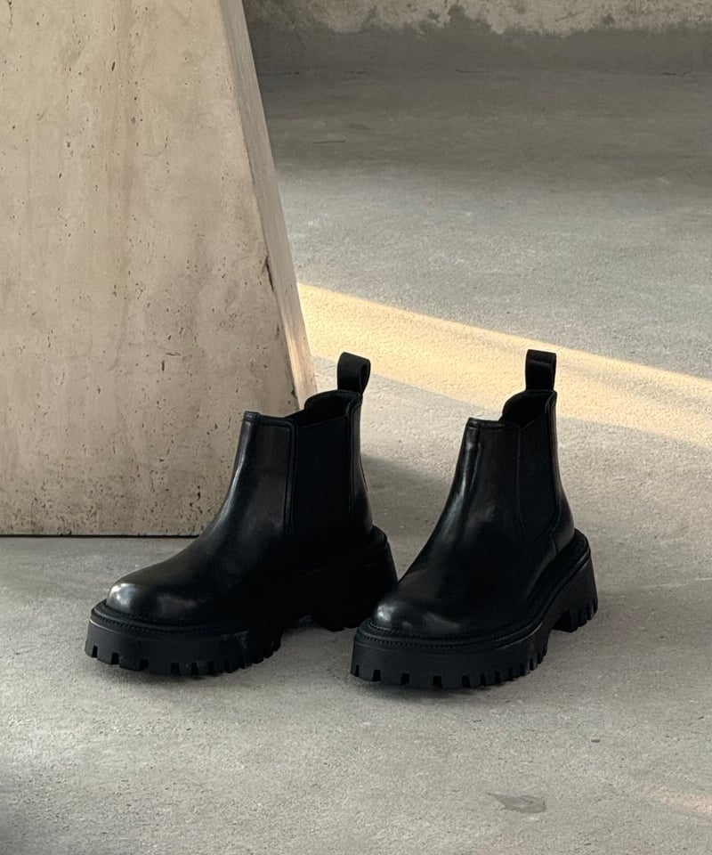靴 BLACK BY MOUSSY side gore boots 38 BLACK BY MOUSSY | side gore boots (ブーツ ) |SHEL'TTER WEBSTORE