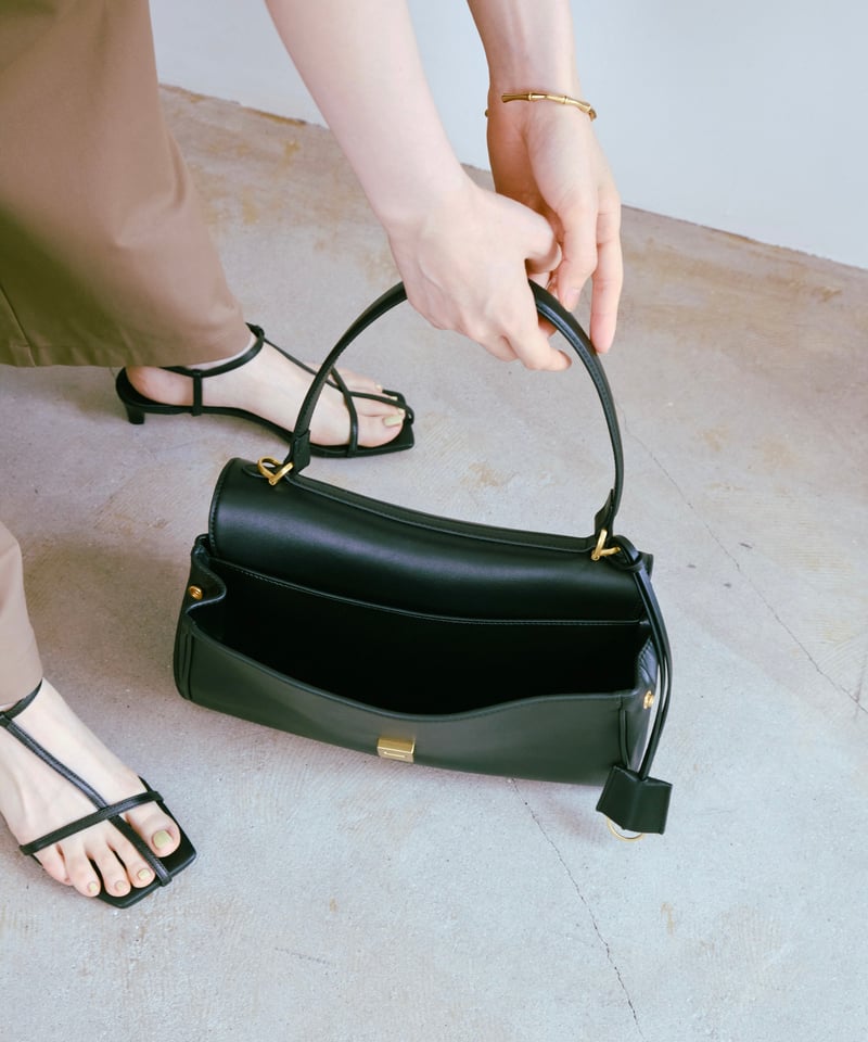 jistory フラップバッグ GRAIN LEATHER FLAP BAG / 2color | JISTORY