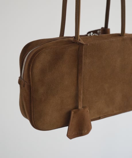 SUEDE SHOULDER BOSTON BAG