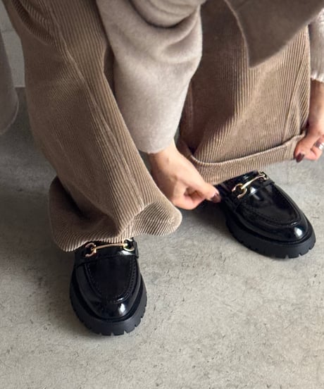 PLATFORM BIT LOAFER/2color